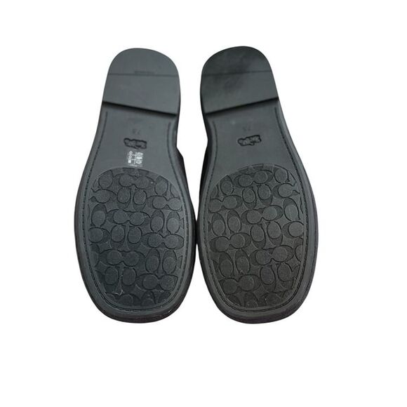 NEW Coach Penelope Signature C Jacquard Sandals Black Size 7.5 - Picture 3 of 4